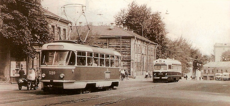 Maskava, Tatra T3SU (2-door) № 528; Maskava — Historical photos — Tramway and Trolleybus (1946-1991)