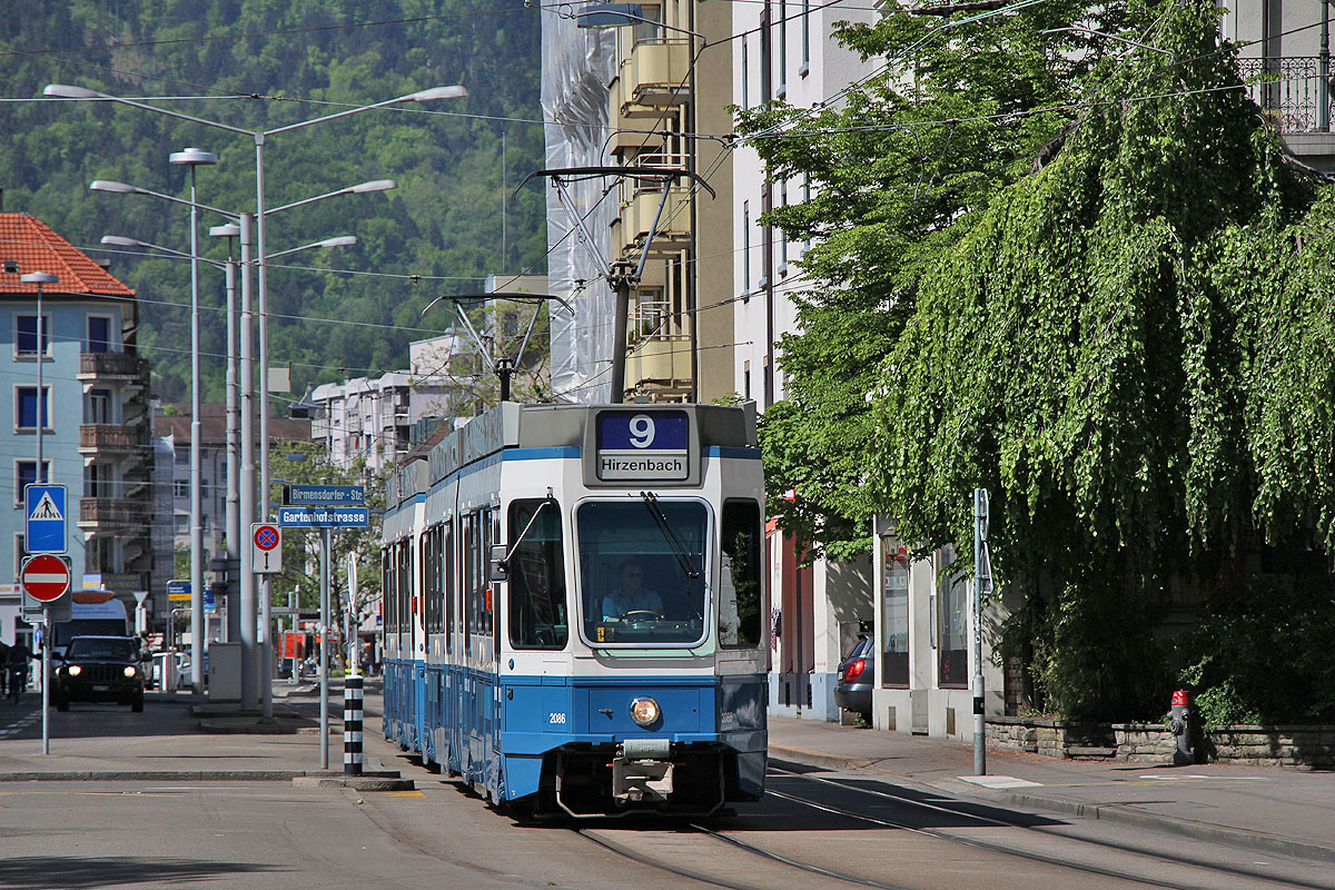 Цюрих, SWP/SIG/BBC Be 4/6 "Tram 2000" № 2086