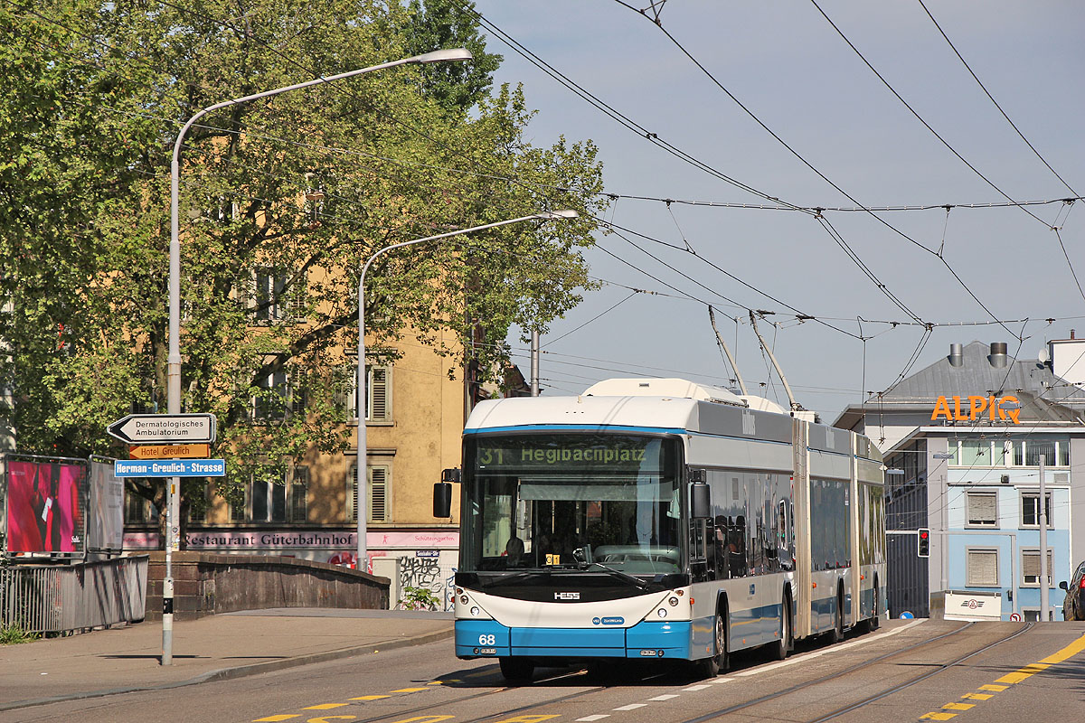 Цюрих, Hess lighTram (BGGT-N2C) № 68
