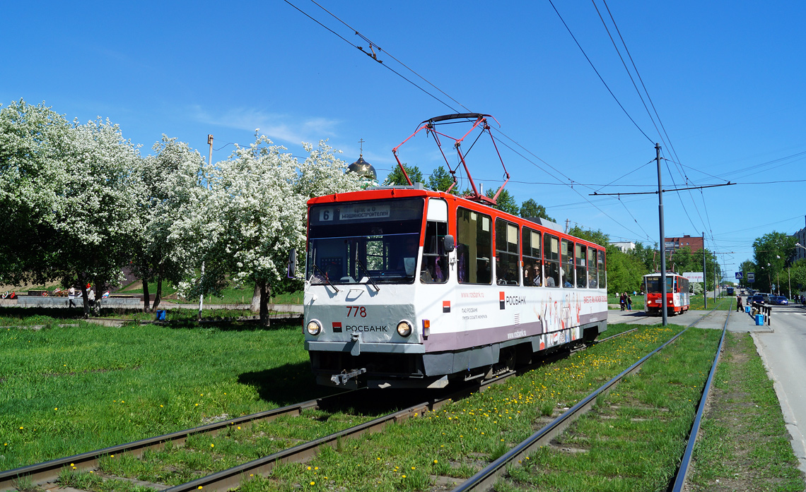 Екатеринбург, Tatra T6B5SU № 778