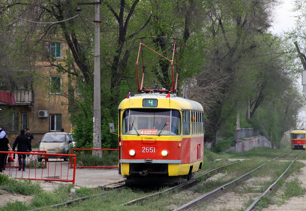 Волгоград, Tatra T3SU (двухдверная) № 2651