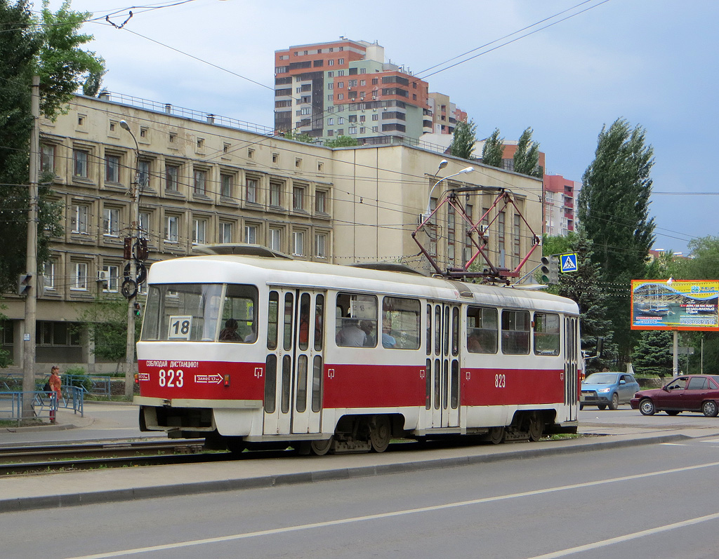 Самара, Tatra T3SU № 823