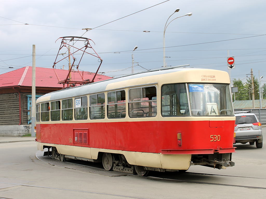 Екатеринбург, Tatra T3SU (двухдверная) № 530