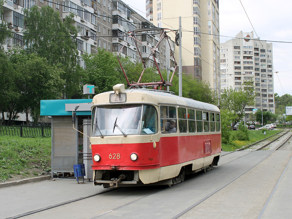 Екатеринбург, Tatra T3SU (двухдверная) № 628