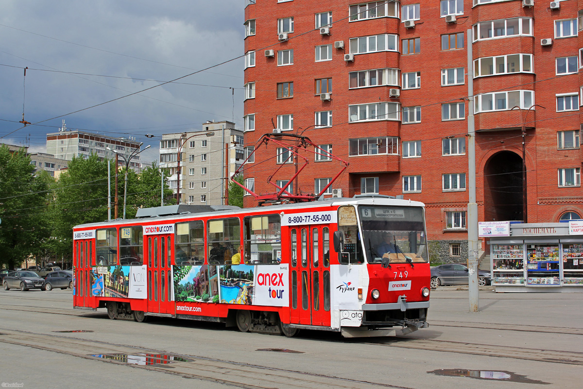 Екатеринбург, Tatra T6B5SU № 749