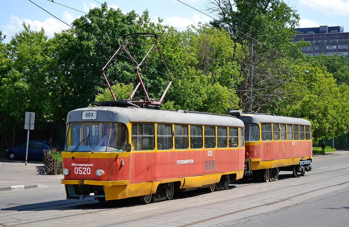 Москва, Tatra T3SU № 0520