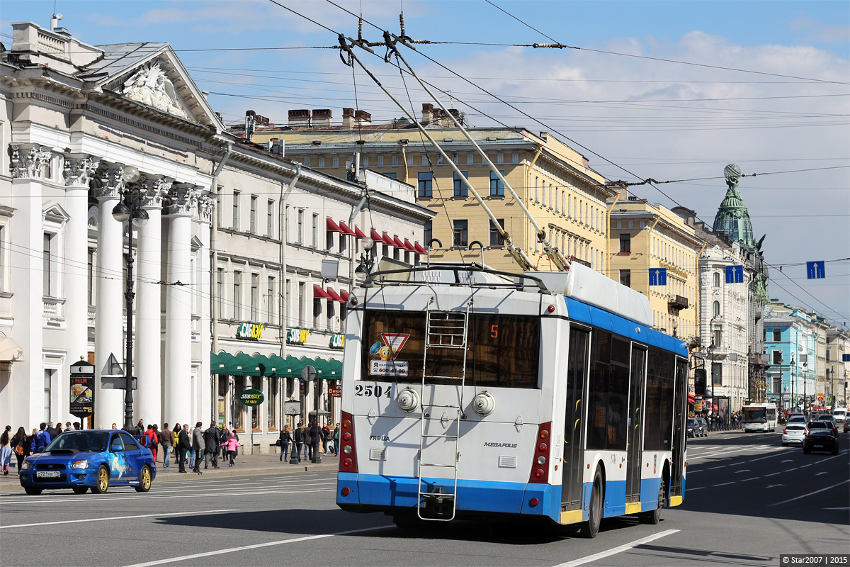 Sankt Peterburgas, Trolza-5265.00 “Megapolis” nr. 2504 Sankt Peterburgas, Trolza-5265.00 “Megapolis” nr. 2504