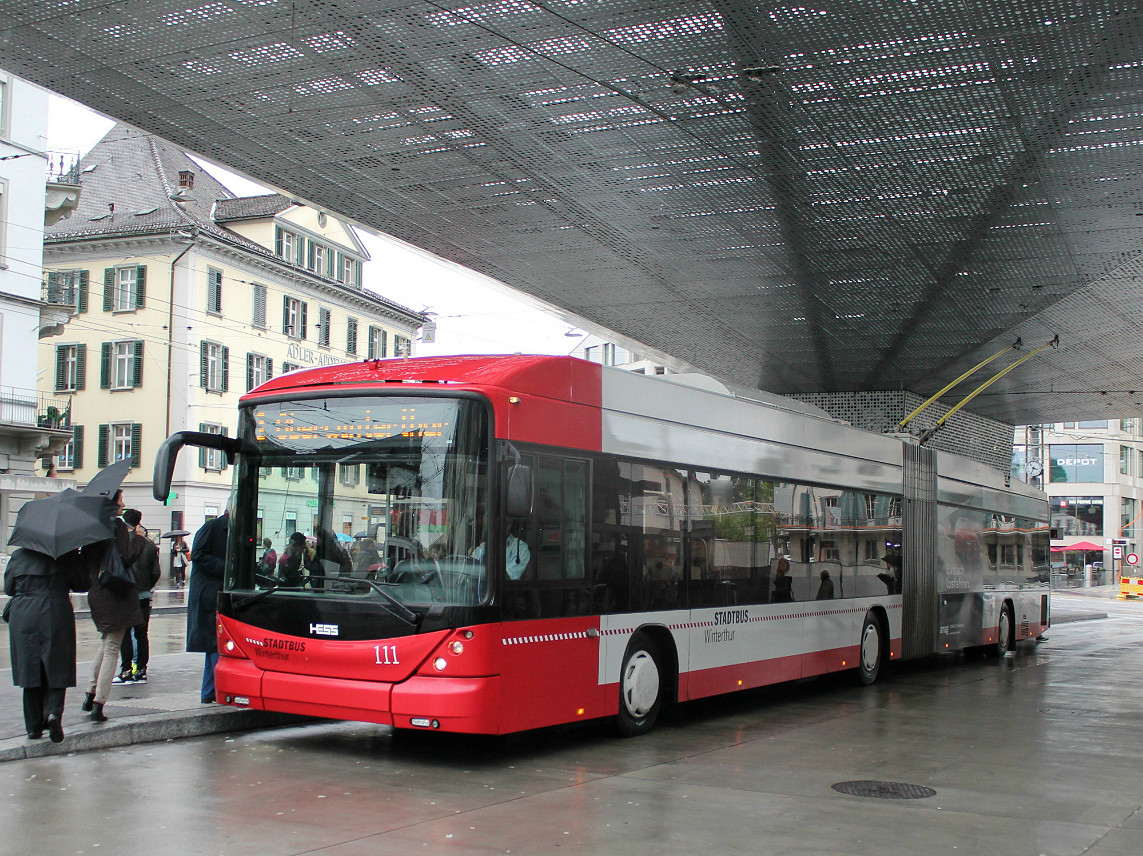Winterthur, Hess SwissTrolley 3 (BGT-N1C) № 111
