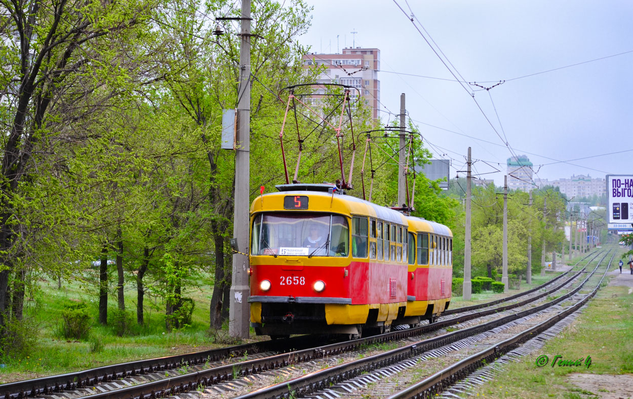 Волгоград, Tatra T3SU (двухдверная) № 2658
