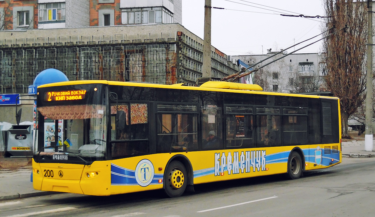 Кременчуг, ЛАЗ E183D1 № 200