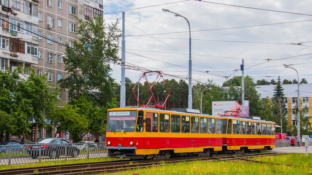 Екатеринбург, Tatra T6B5SU № 750