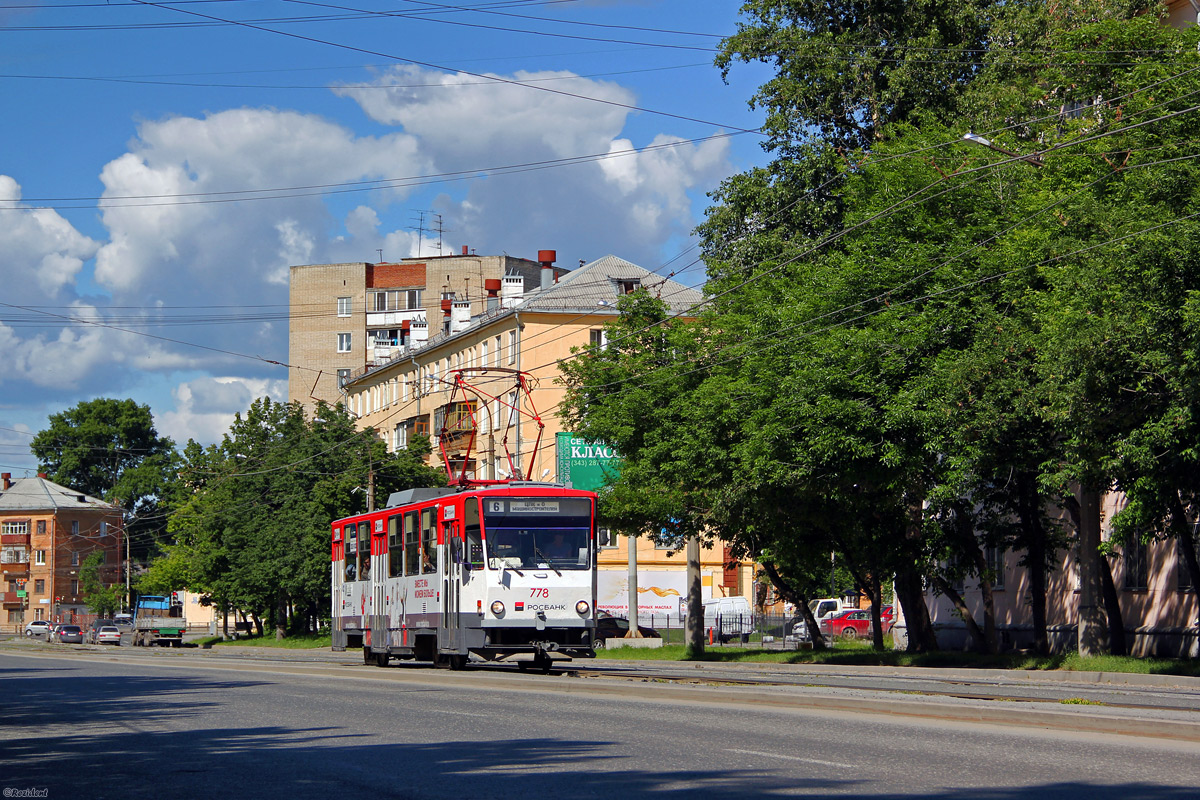 Екатеринбург, Tatra T6B5SU № 778