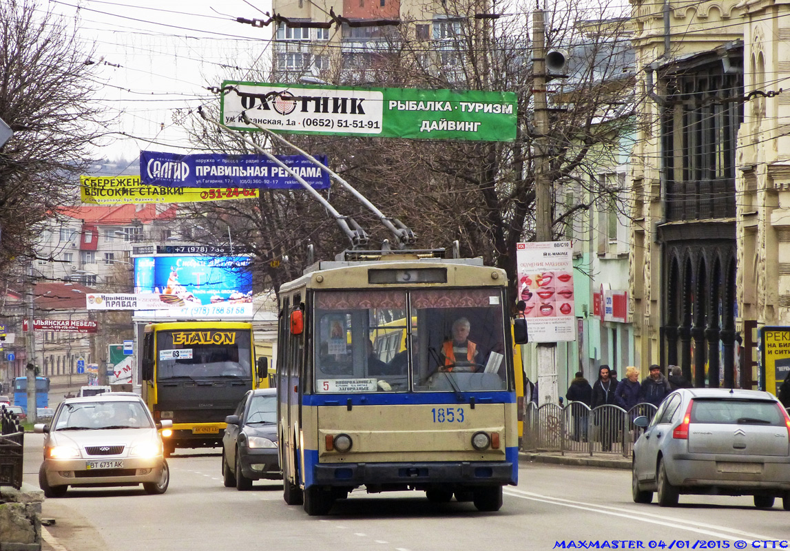 Крымский троллейбус, Škoda 14Tr02 № 1853