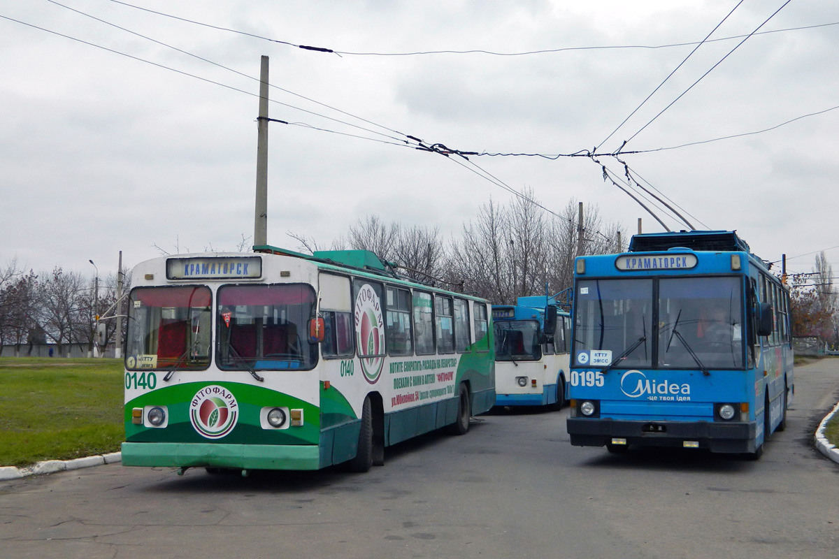 Краматорск, ЗиУ-682В № 0140; Краматорск, ЮМЗ Т2 № 0195