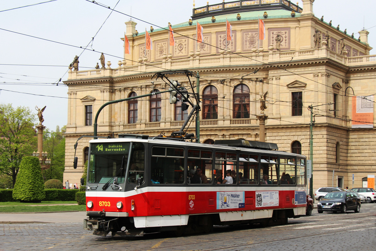 Prague, Tatra T6A5 N°. 8703
