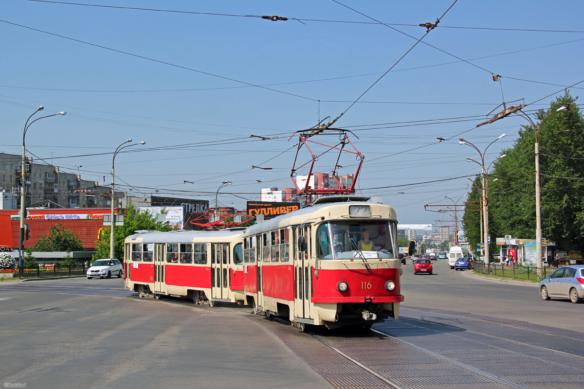Екатеринбург, Tatra T3SU (двухдверная) № 116