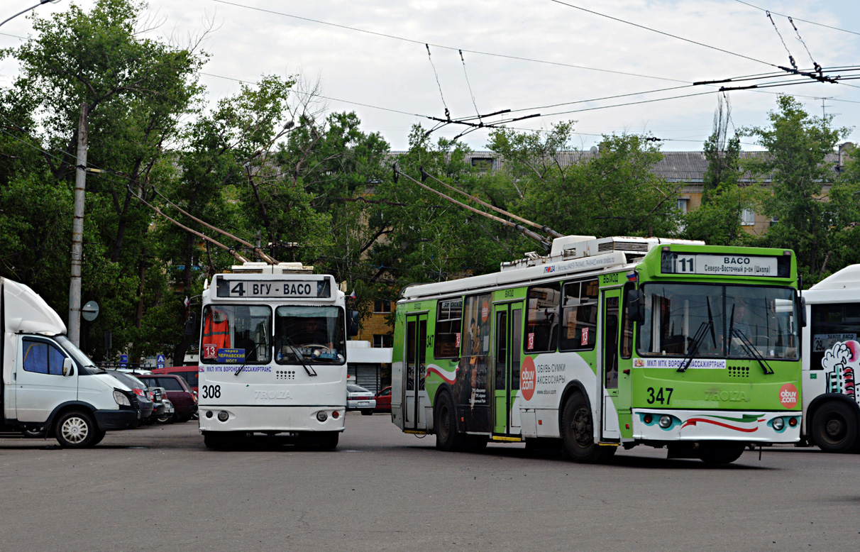 Воронеж, ЗиУ-682Г-016.02 № 308; Воронеж, ЗиУ-682Г-016.04 № 347