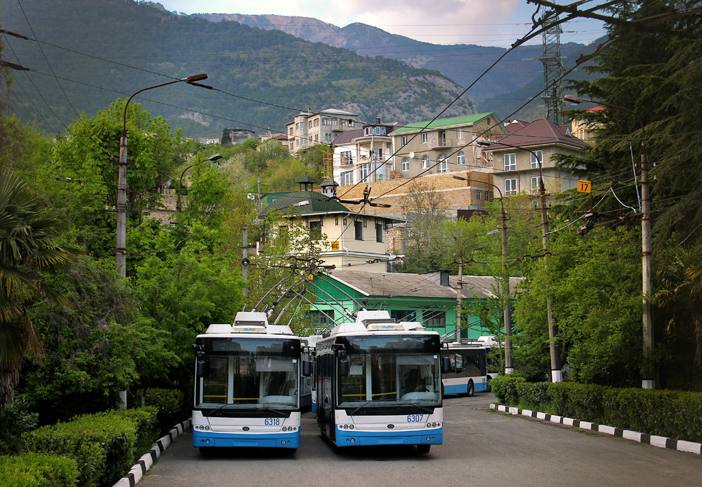 Krimski trolejbus, Bogdan T60111 Br. 6318; Krimski trolejbus, Bogdan T60111 Br. 6307
