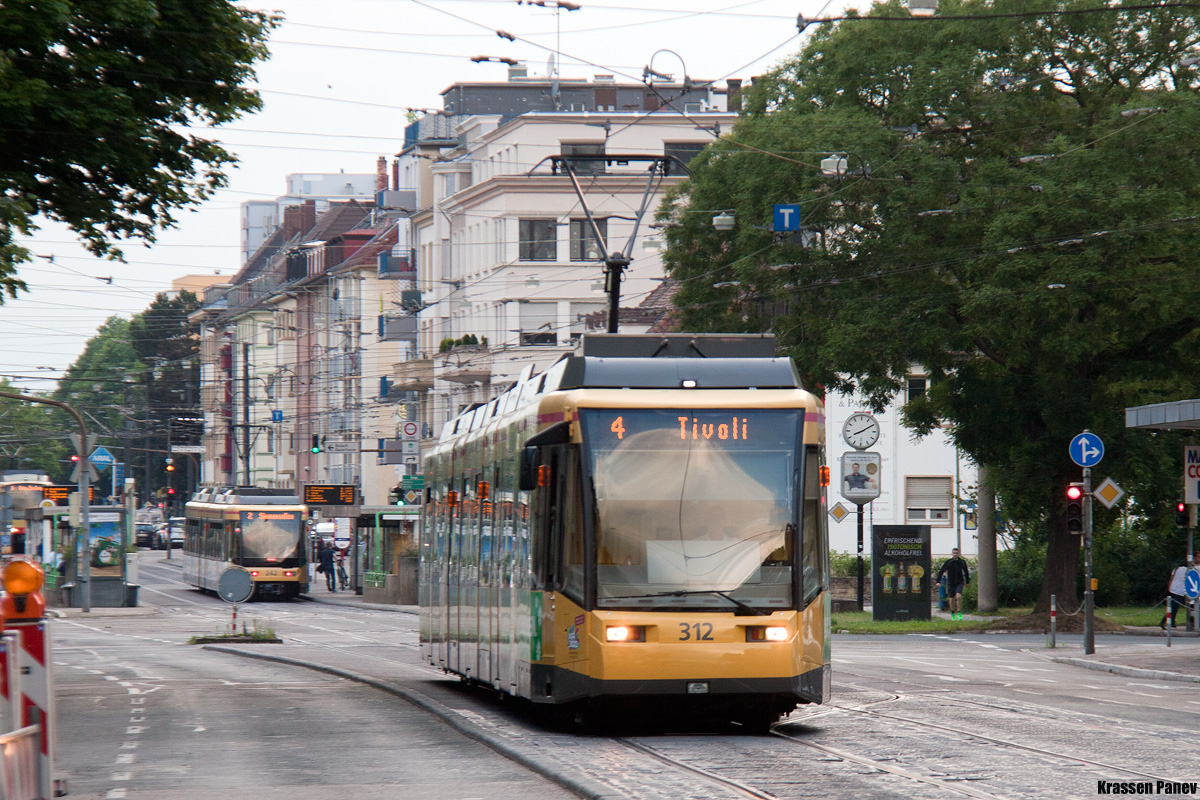 Карлсруэ, Duewag GT8-70DN № 312