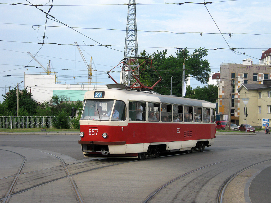 Харьков, Tatra T3SU № 657