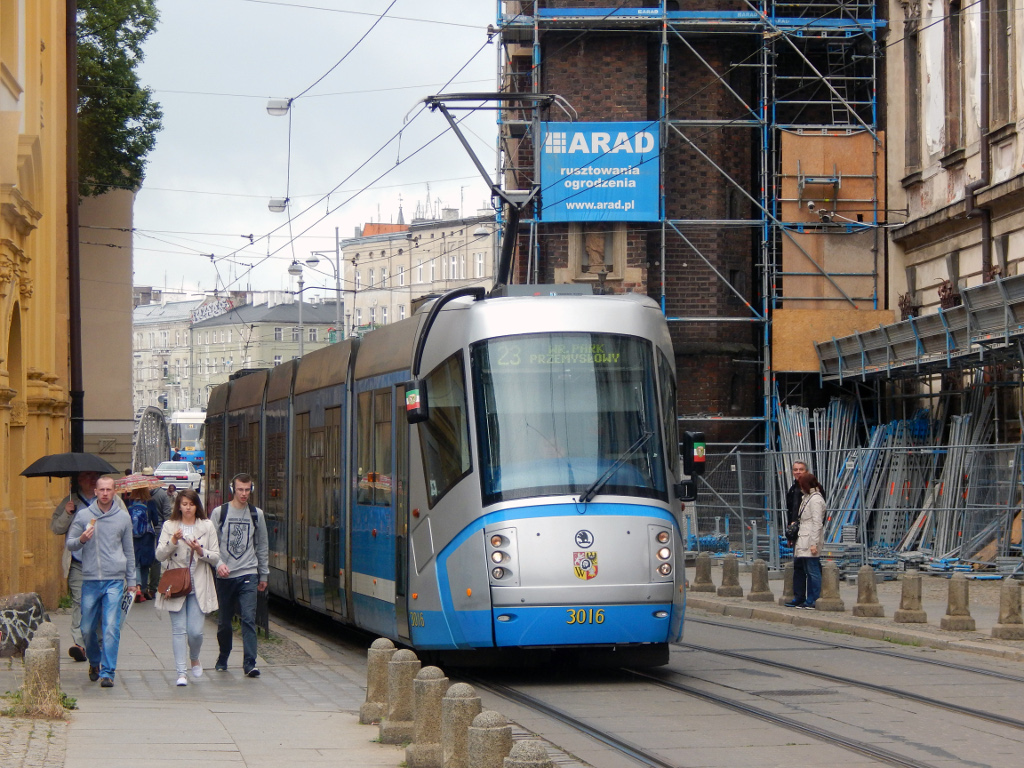 Вроцлав, Škoda 16T Elektra № 3016