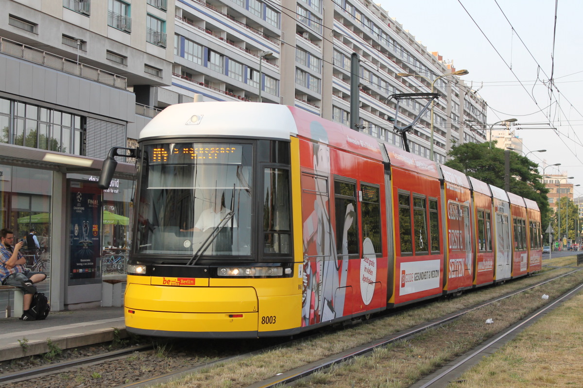 Берлин, Bombardier Flexity Berlin (GT8-08ER/F8E) № 8003