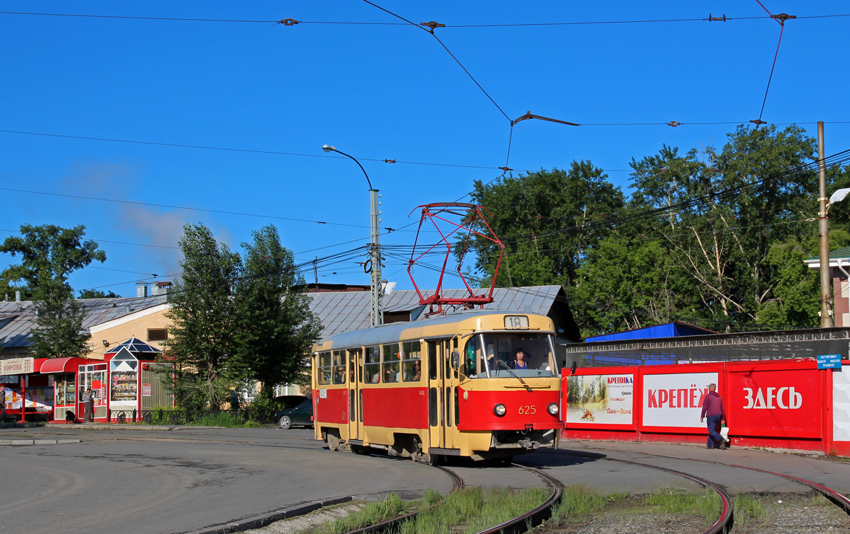 Екатеринбург, Tatra T3SU (двухдверная) № 625