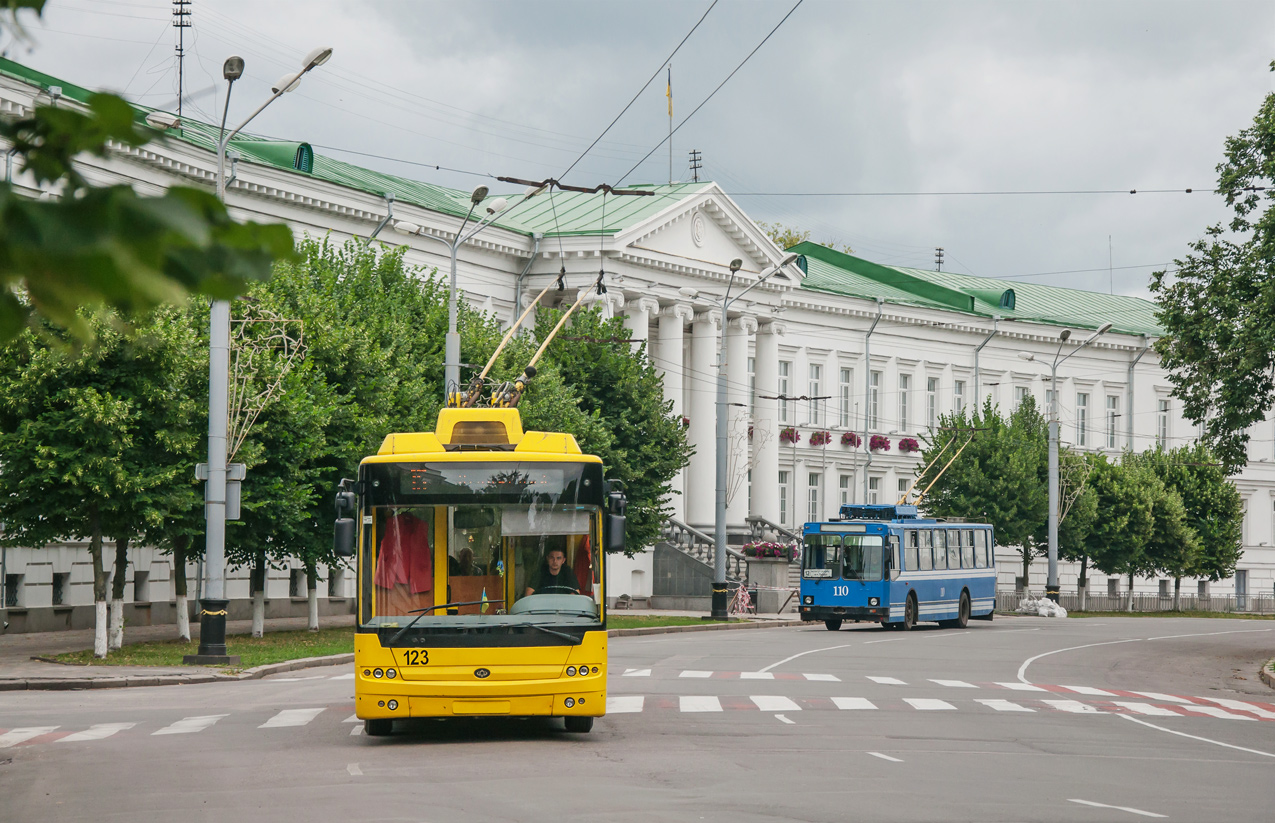 Полтава, Богдан Т70110 № 123; Полтава, ЮМЗ Т2 № 110