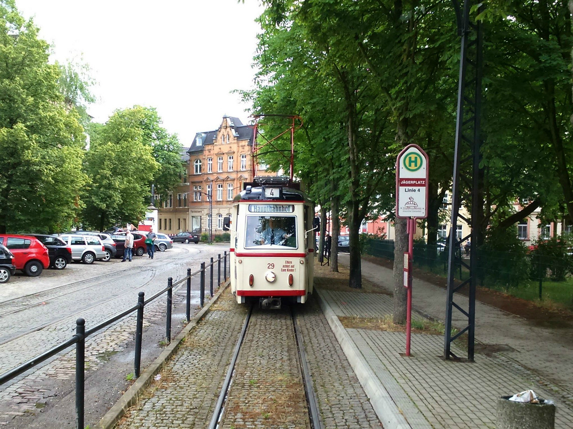 Наумбург, LOWA ET54 № 29; Наумбург — Oстатки бывших трамвайных линий