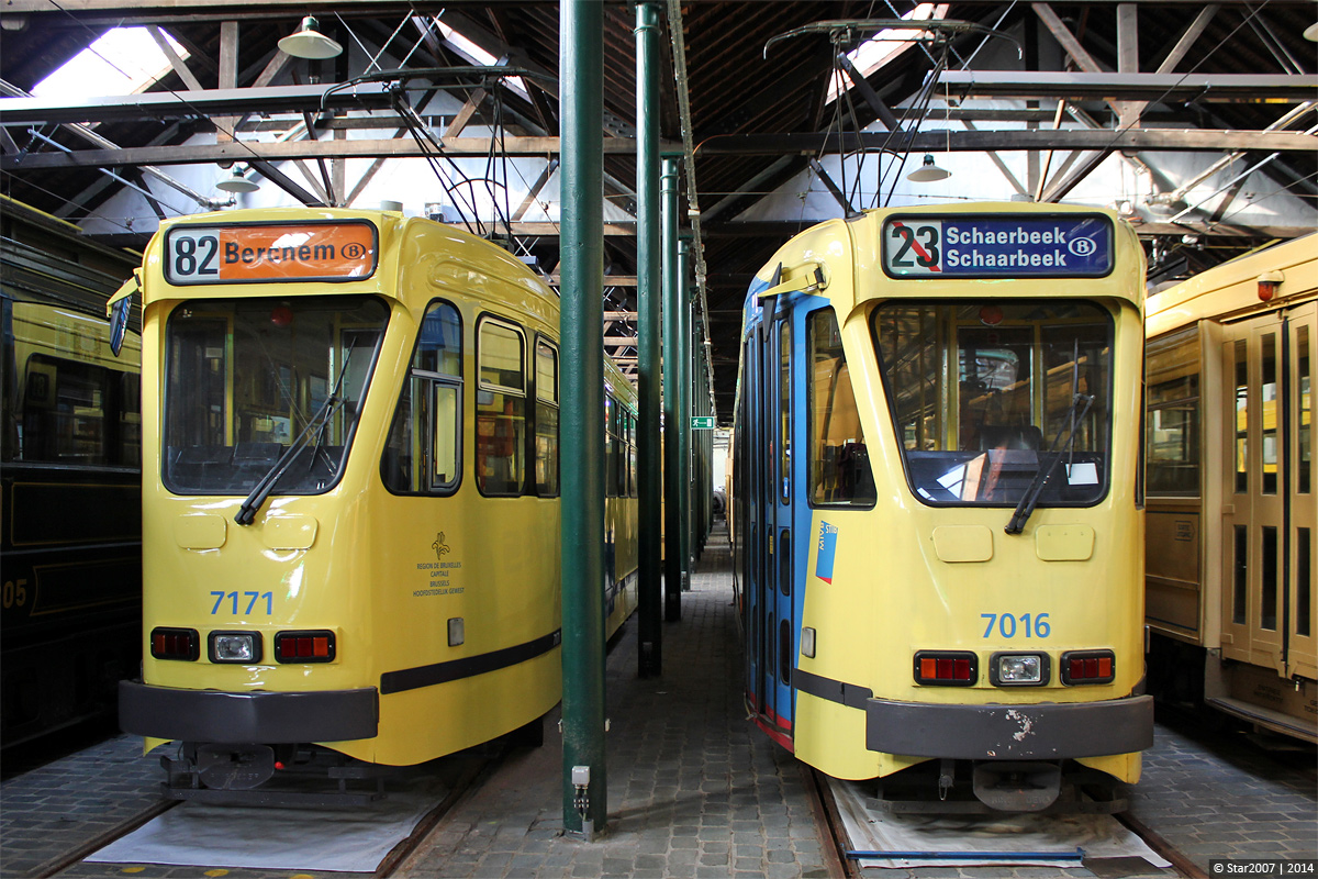 Брюссель, BN PCC серия 7000 № 7016; Брюссель, BN PCC серия 7000 № 7171