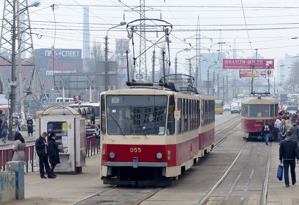 Киев, Tatra T6B5SU № 055