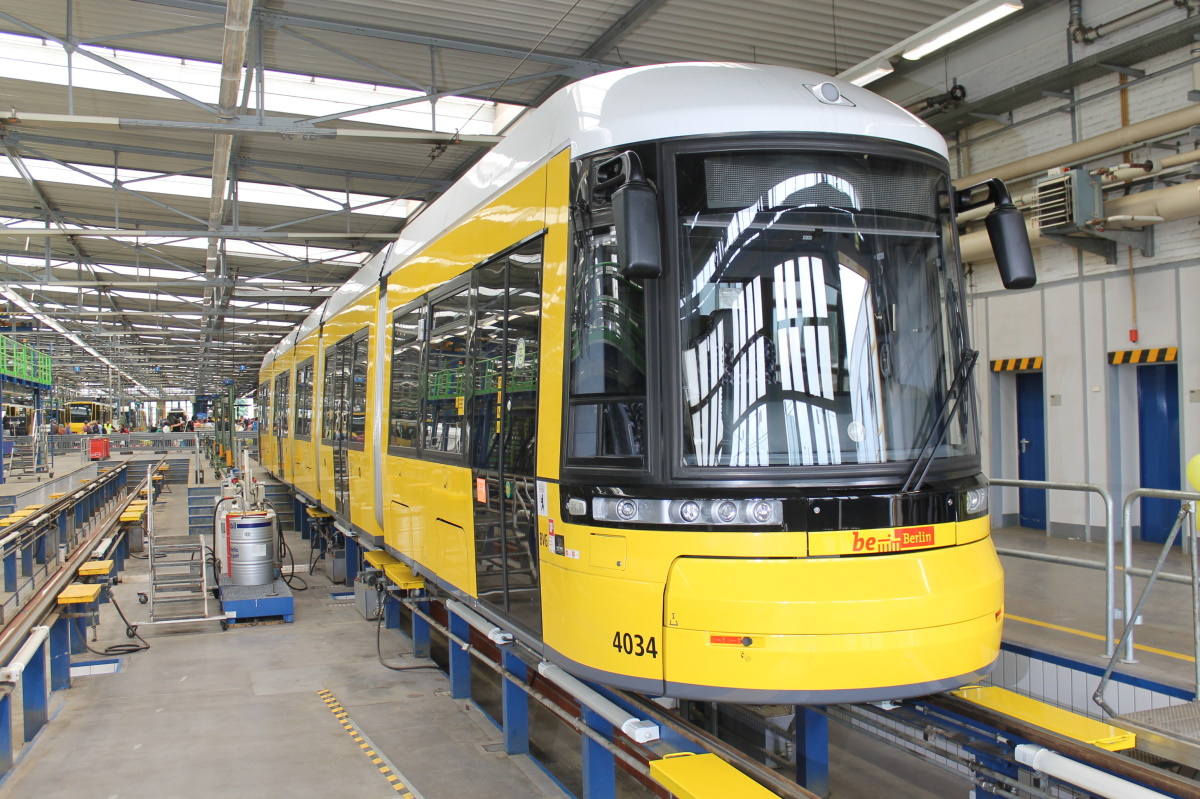 Берлин, Bombardier Flexity Berlin (GT6-08ZR/F6Z) № 4034; Берлин — Празднование 150-летия трамвая