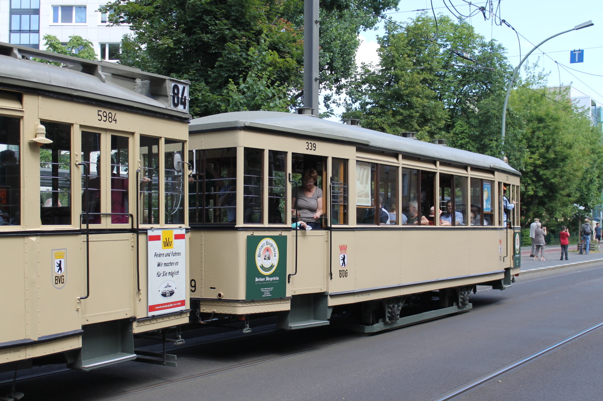 Berlín, B 24 č. 339; Berlín — Festivities for tram's 150th anniversary