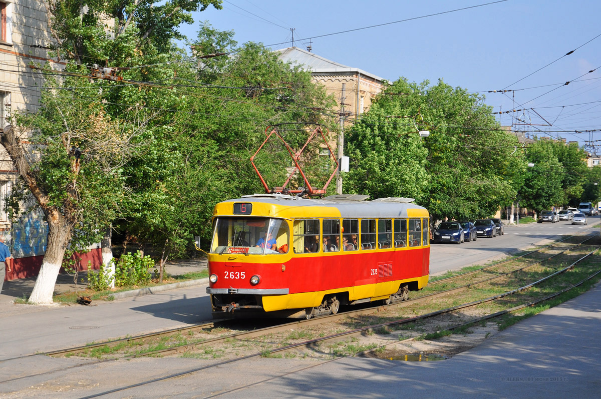 Волгоград, Tatra T3SU (двухдверная) № 2635