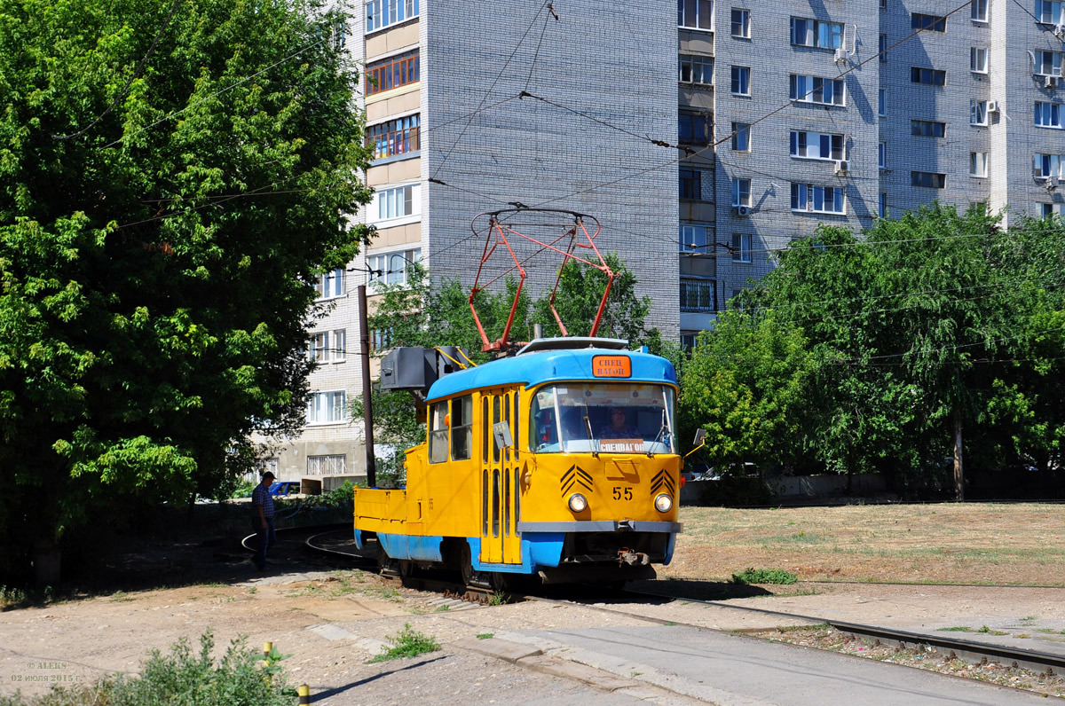 Волгоград, Tatra T3SU (двухдверная) № 55