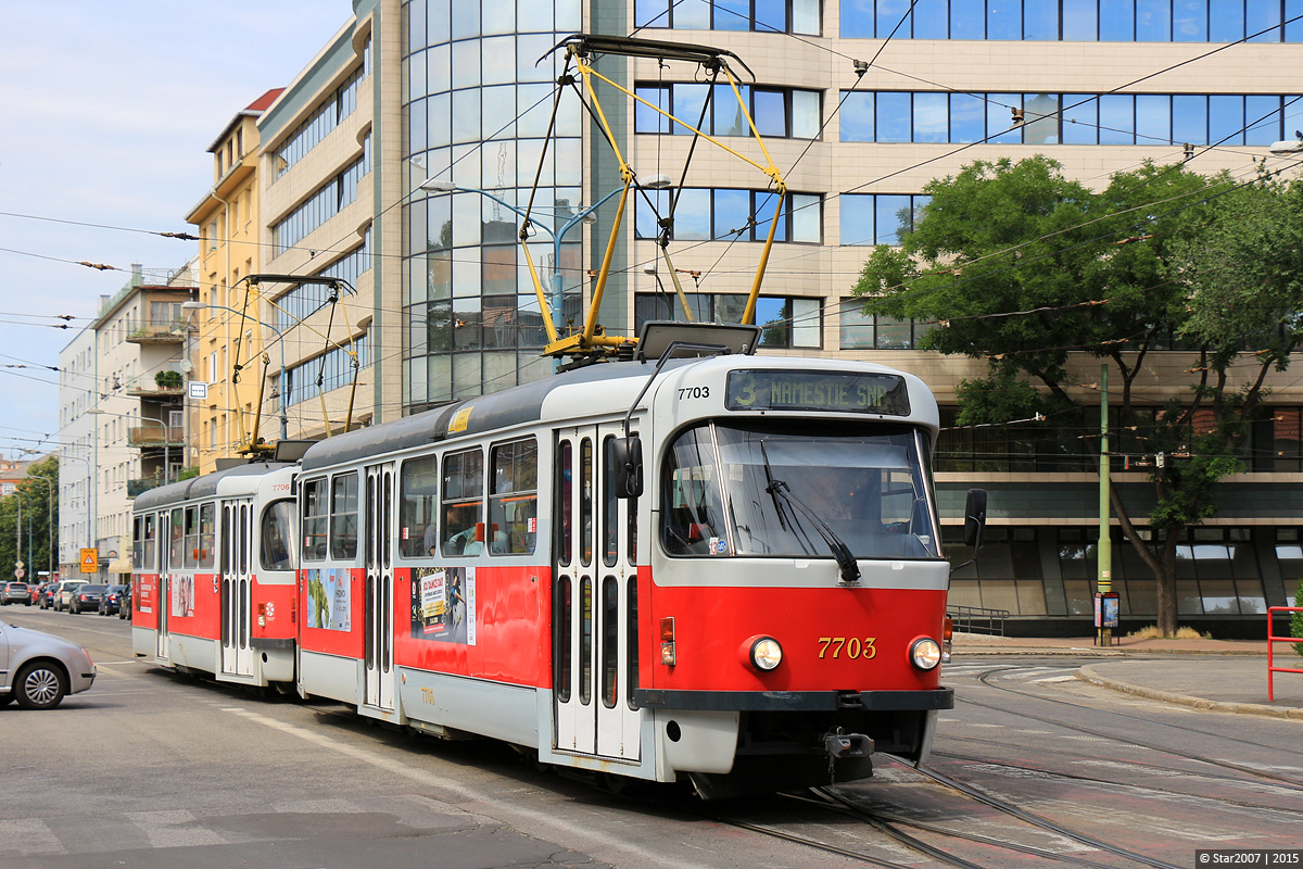 Bratislava, Tatra T3R.PV № 7703