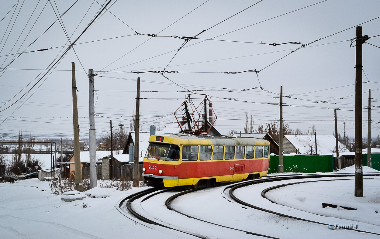 Волгоград, Tatra T3SU (двухдверная) № 2642