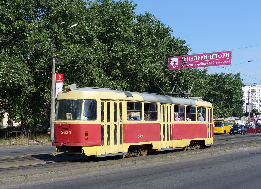 Киев, Tatra T3SU № 5655
