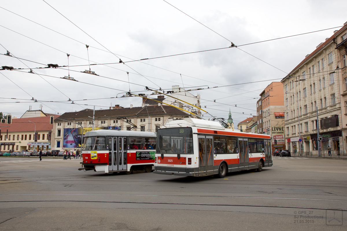 Брно, Škoda 21Tr № 3025