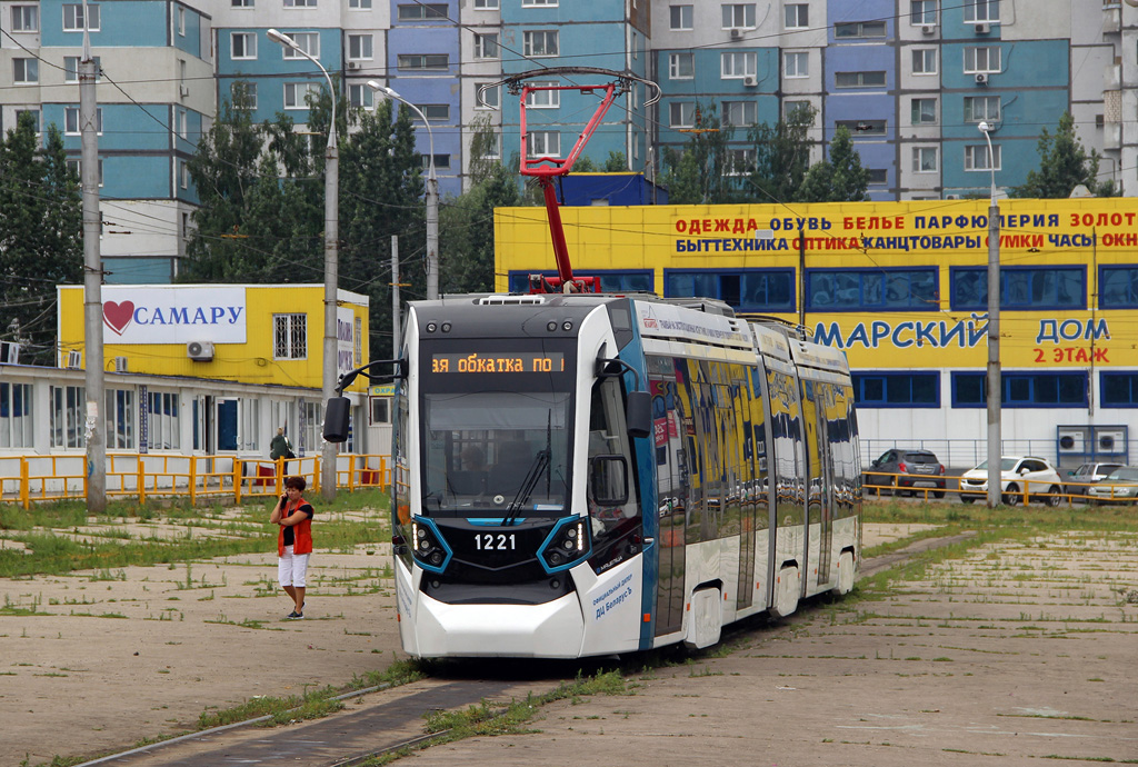 Самара, Stadler B85300М «Метелица» № 1221; Самара — Конечные станции и кольца (трамвай)