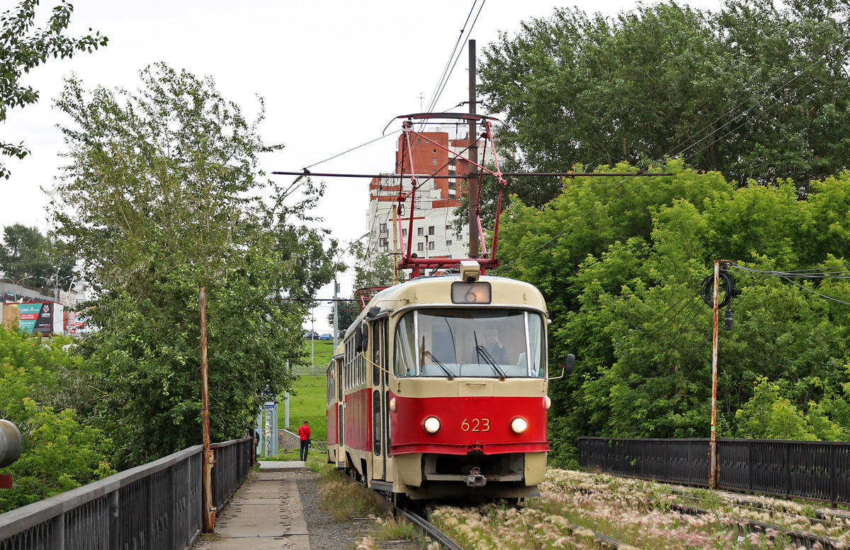 Екатеринбург, Tatra T3SU (двухдверная) № 623