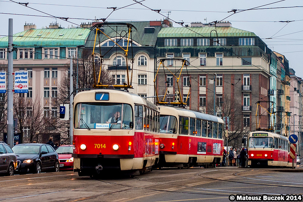 Прага, Tatra T3SU № 7014