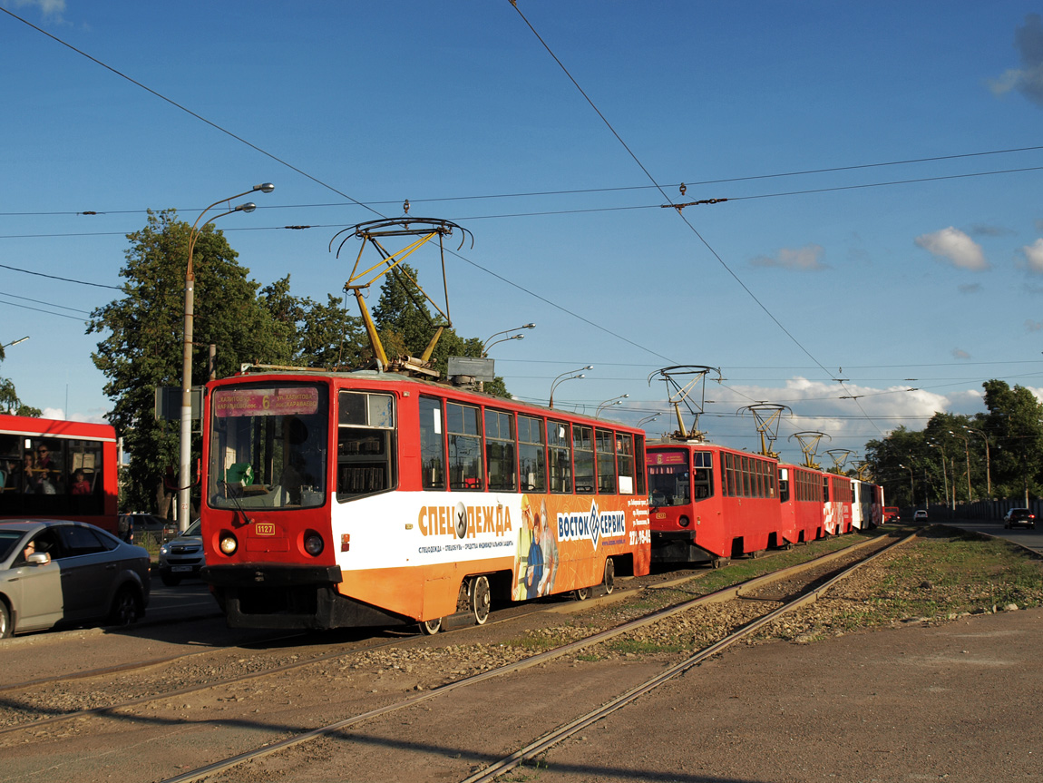 Казань, 71-608КМ № 1127; Казань — ДТП и прочие происшествия с электротранспортом Казань, 71-608КМ № 1127; Казань — ДТП и прочие происшествия с электротранспортом