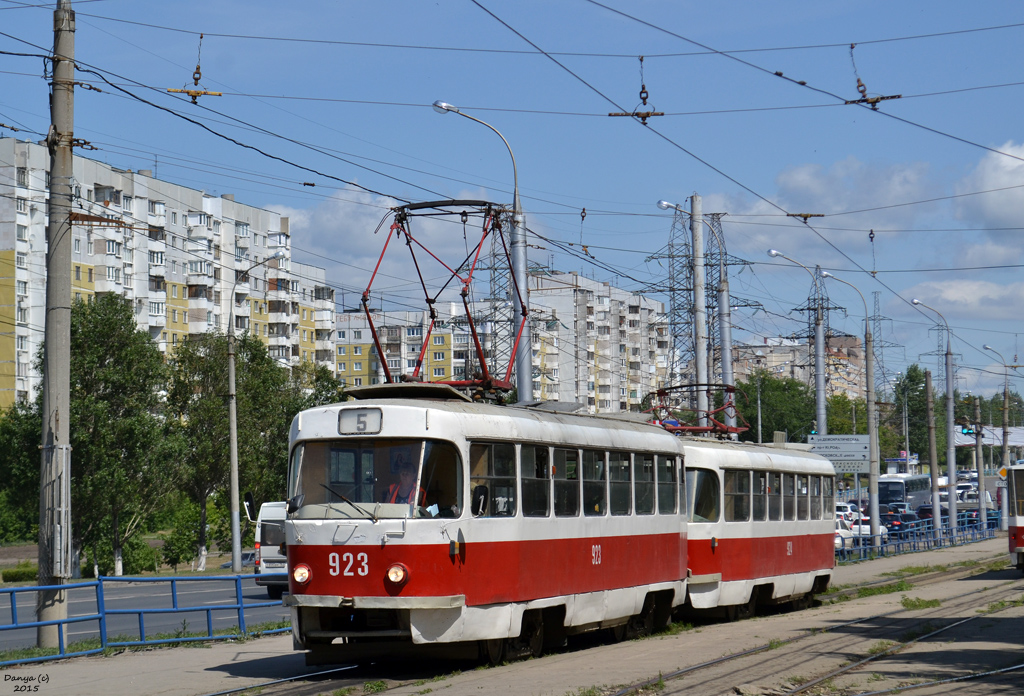Самара, Tatra T3SU (двухдверная) № 923