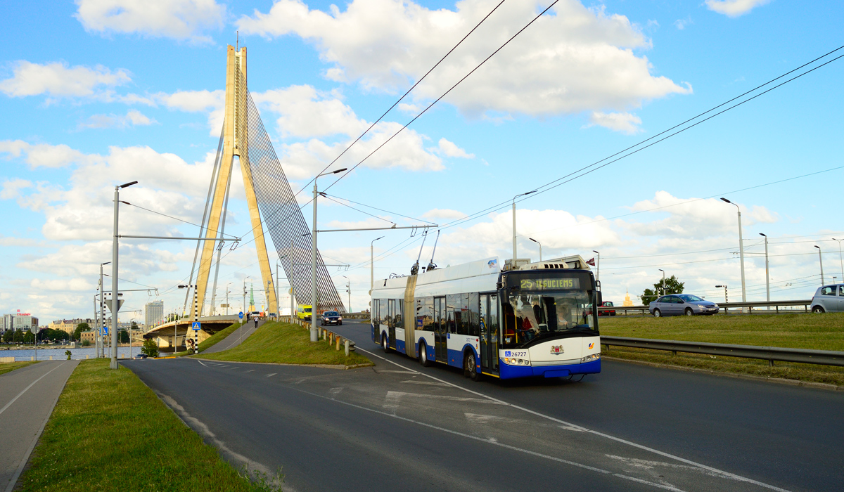 Рига, Solaris Trollino III 18 Ganz-Škoda № 26727