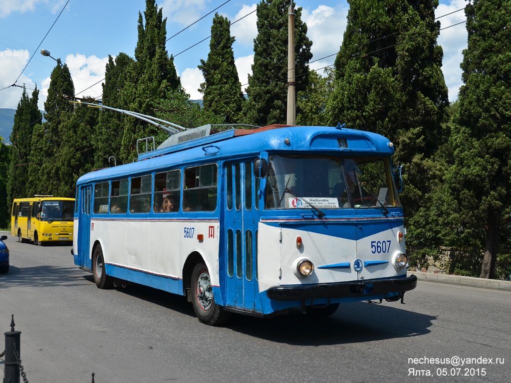 Крымский троллейбус, Škoda 9Tr24 № 5607