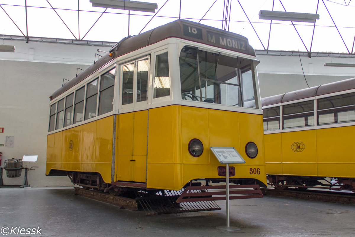 Лиссабон, Carris 2-axle motorcar (Ligeiro) № 506; Лиссабон — Трамвай — Museu da Carris
