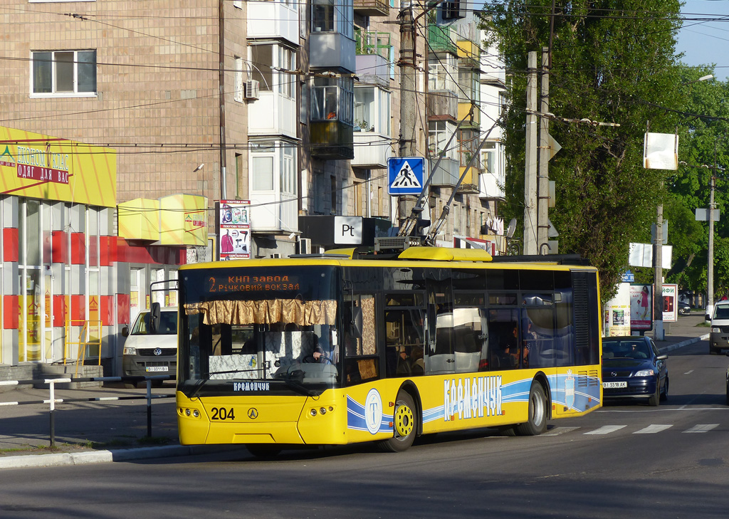 Кременчуг, ЛАЗ E183D1 № 204