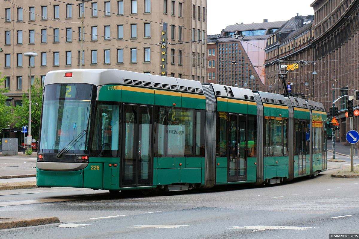Хельсинки — Эспоо, Bombardier Variotram MLRV2 № 228 Хельсинки — Эспоо, Bombardier Variotram MLRV2 № 228
