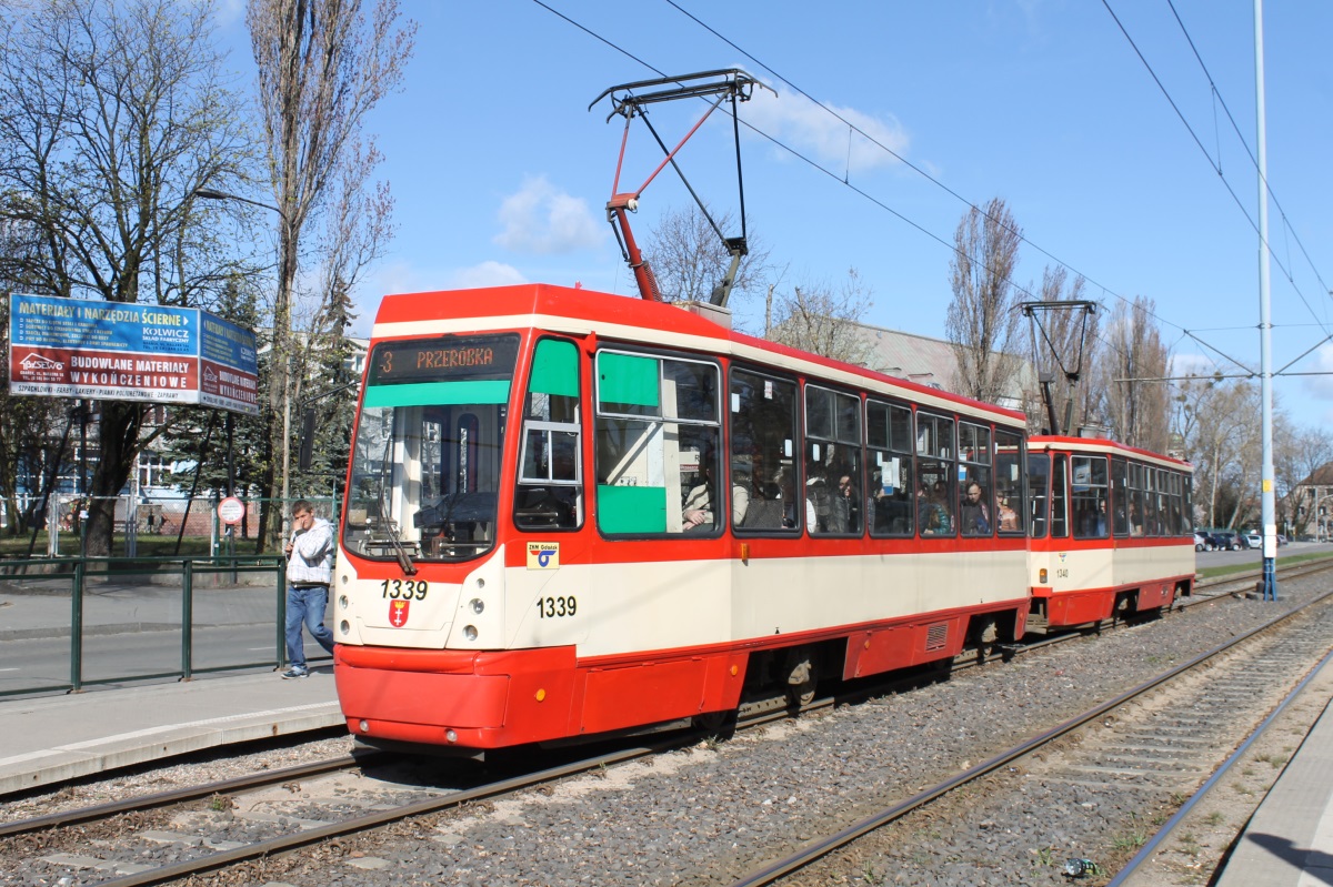 Гданьск, Konstal 105Na № 1339
